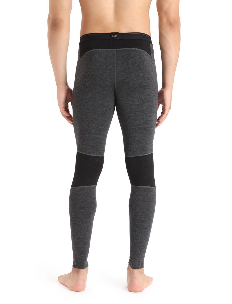 Leggings Icebreaker BodyfitZone™ Merino 260 Zone Thermal Homme Noir | FR 1138CTVE